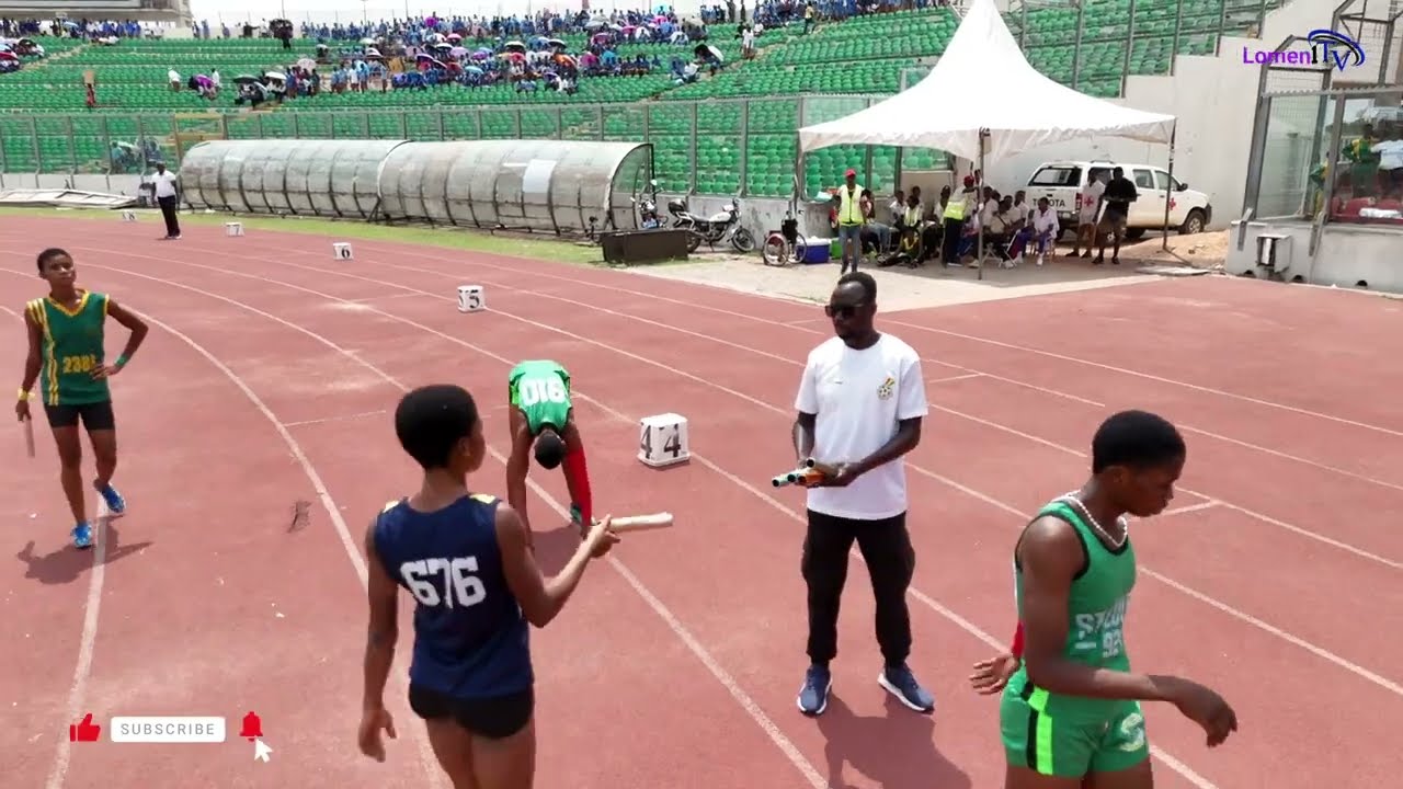 Girls 4x200m final. 1:40.31sec. zone 3. Ashanti region Interco 2026.
