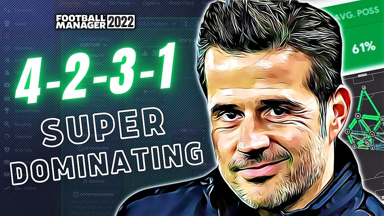 SUPER DOMINANT 4231 FM22 TACTIC! 60% AVG POSS 125 GOALS | FOOTBALL MANAGER 2022