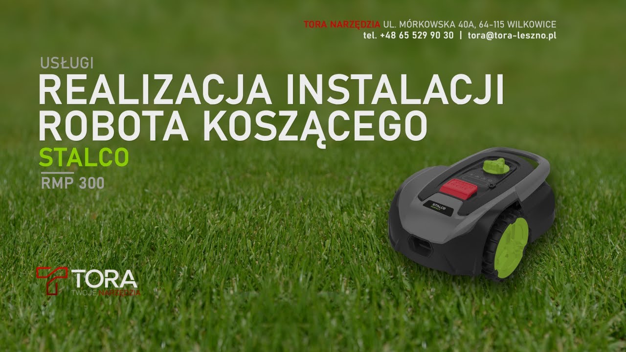 Realizacja instalacji robota koszącego Stalco RMP300