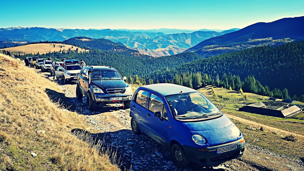 💥По бездорожью на Matiz на высоте 2000 м, по одной из самых захватывающих дорог Румынии💥