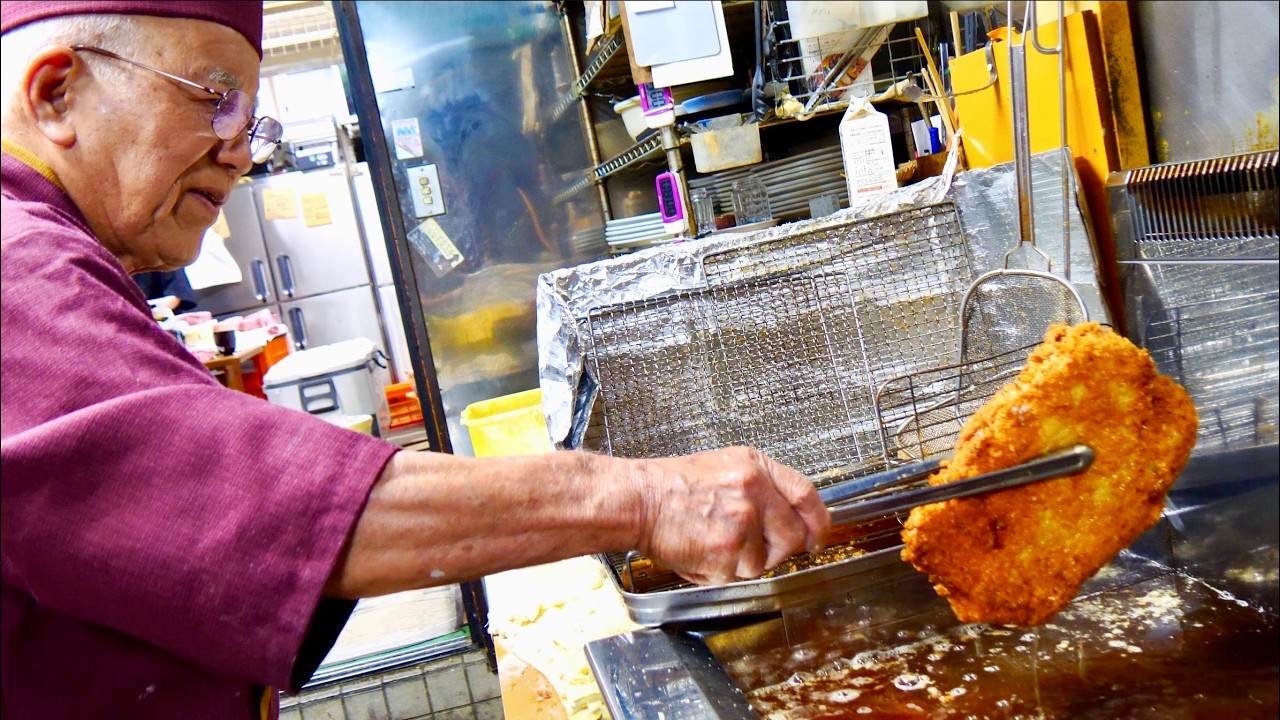 ８３歳店主「自分の食べたい大きさのトンカツにしたらデカくなってった&hellip;」巨大トンカツが次々注文される老舗の行列とんかつ屋に密着！