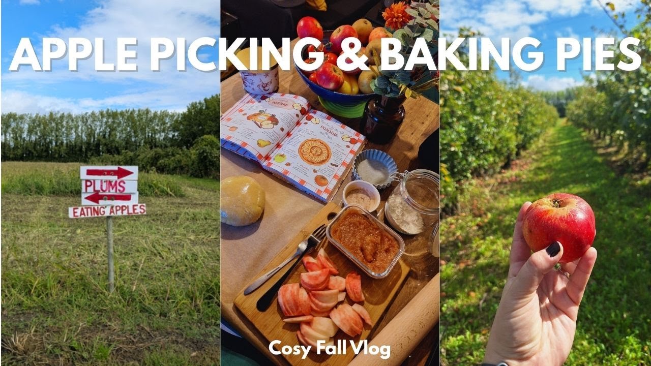 A COZY FALL DAY | 🍎 Apple Picking Near London & Baking Mini Apple Pies | Autumn Vlog 2025