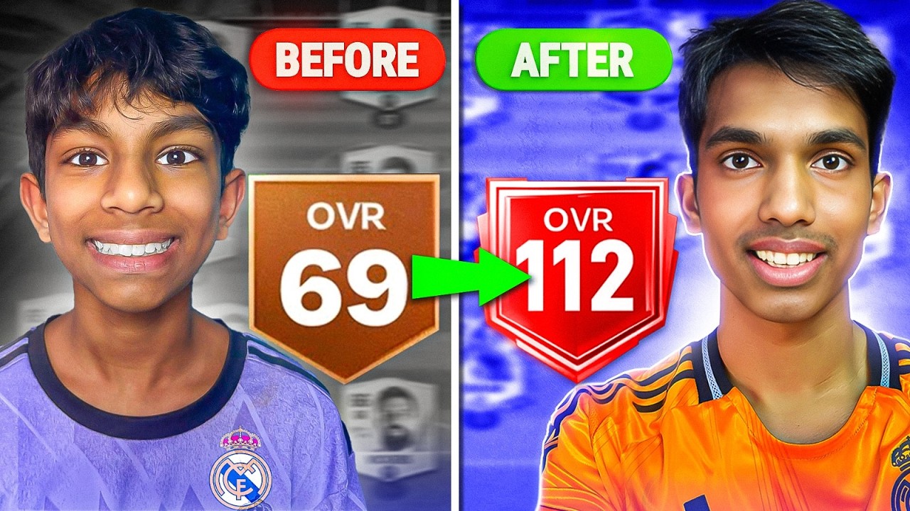 I UPGRADED My Brother’s Account To 112 OVR Real Madrid Team!