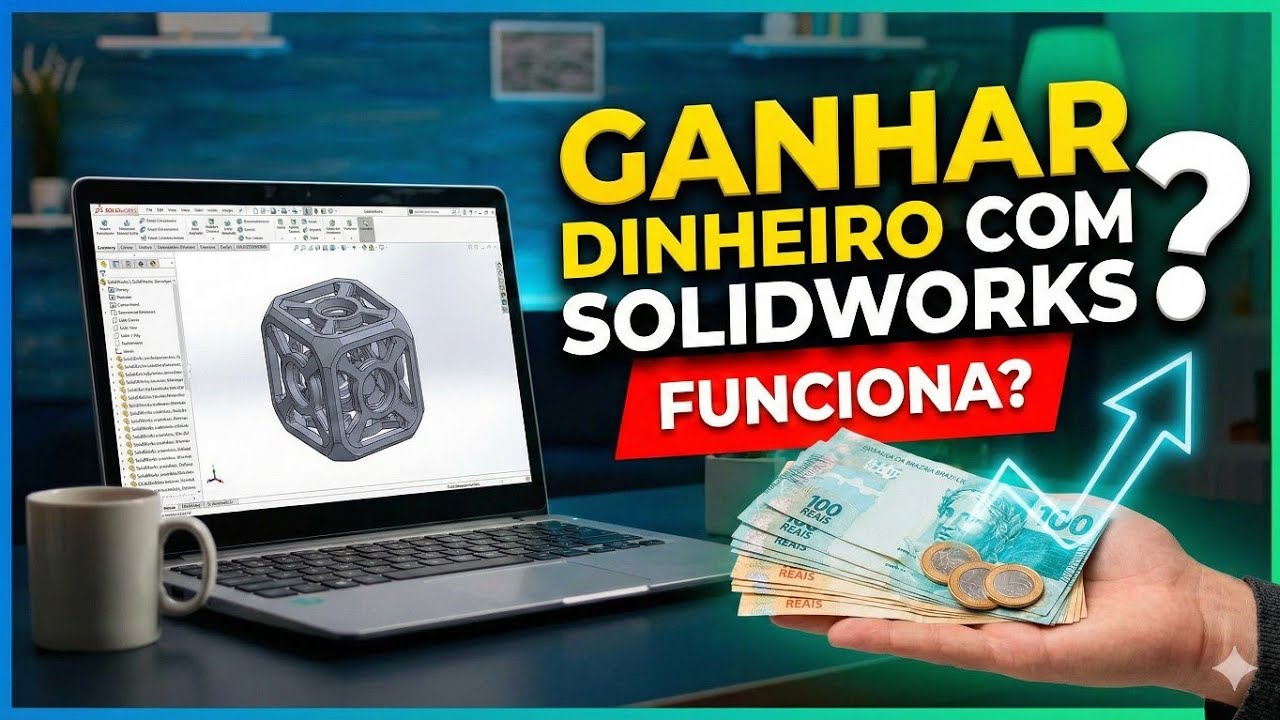 GANHAR DINHEIRO COMO FREELANCER USANDO SOLIDWORKS - FUNCIONA?