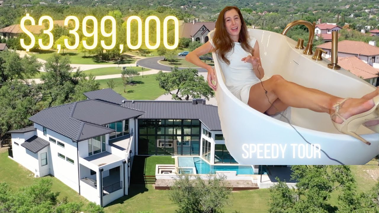 $3,399,000 Lakeway, TX Mansion Home Tour - 2 minute tour! - Come Inside 6,732 Sq Ft