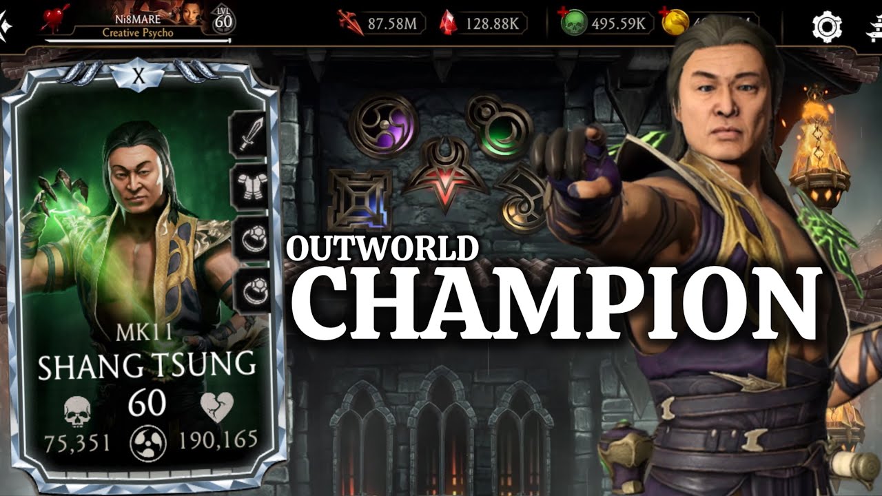 Shang Tsung (Cary-Hiroyuki Tagawa) MK11 Klash Tower Gameplay Mortal Kombat Mobile