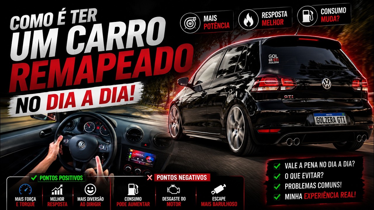 COMO &Eacute; TER UM CARRO REMAPEADO NO DIA A DIA!