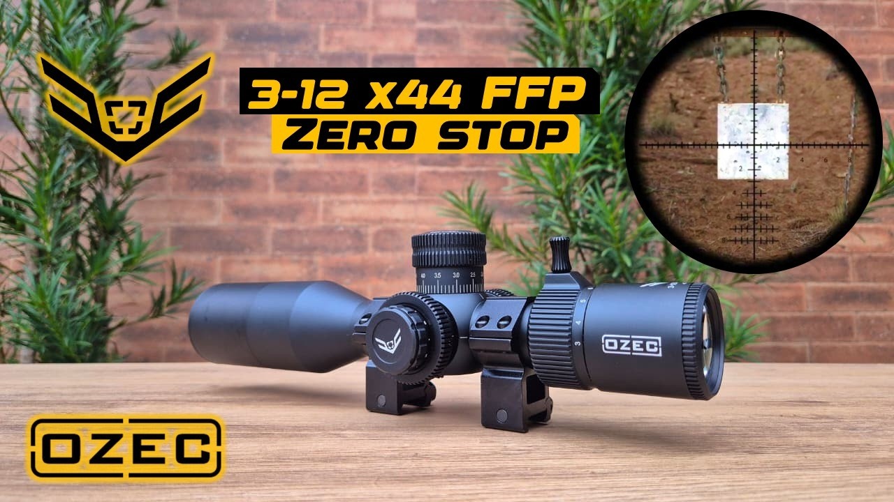 LUNETA OZEC ZERO STOP ! 3-12X44 DE PRIMEIRO PLANO FOCAL