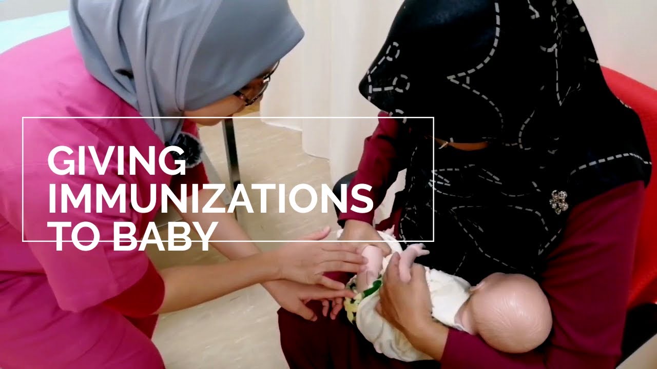 GIVING IMMUNIZATION TO BABY