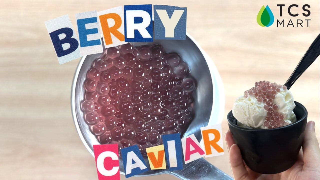 การทำเม็ดบีดส์เบอร์รี (Berry Caviar) ง่ายๆ ด้วยเทคนิค Spherification (Molecular Gastronomy)