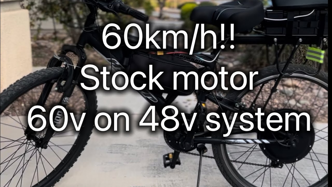 60V battery on a 48V ebike? Amazing! 60km/h