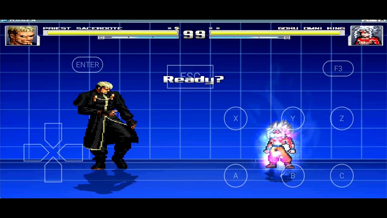 [M.U.G.E.N] PRIEST SACERDOTE VS GOKU OMNI KING
