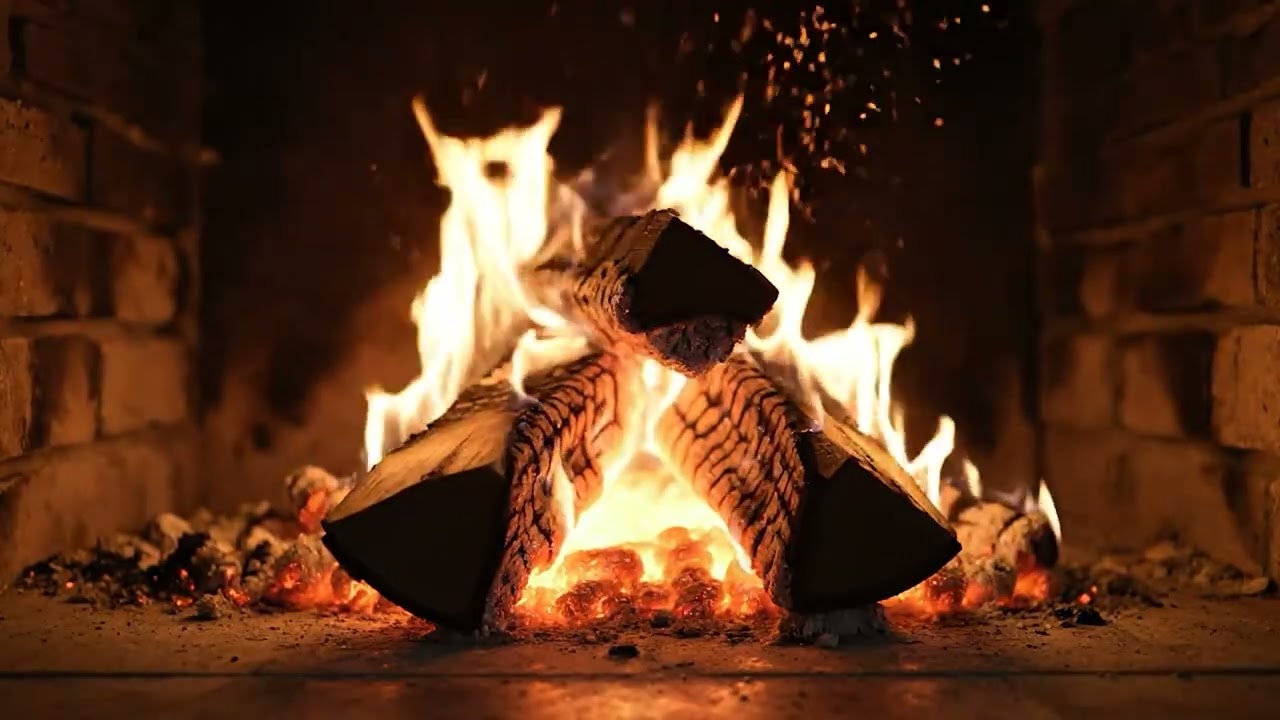 🔥 10 Hours Fireplace Fire | Relaxing Fire Sounds for Sleep, Focus & Stress Relief