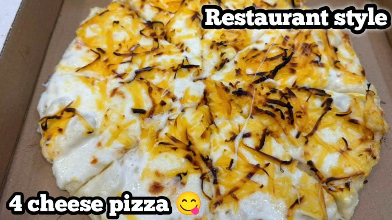 4 Cheese Pizza | How To Make Mix Pizza At Home 