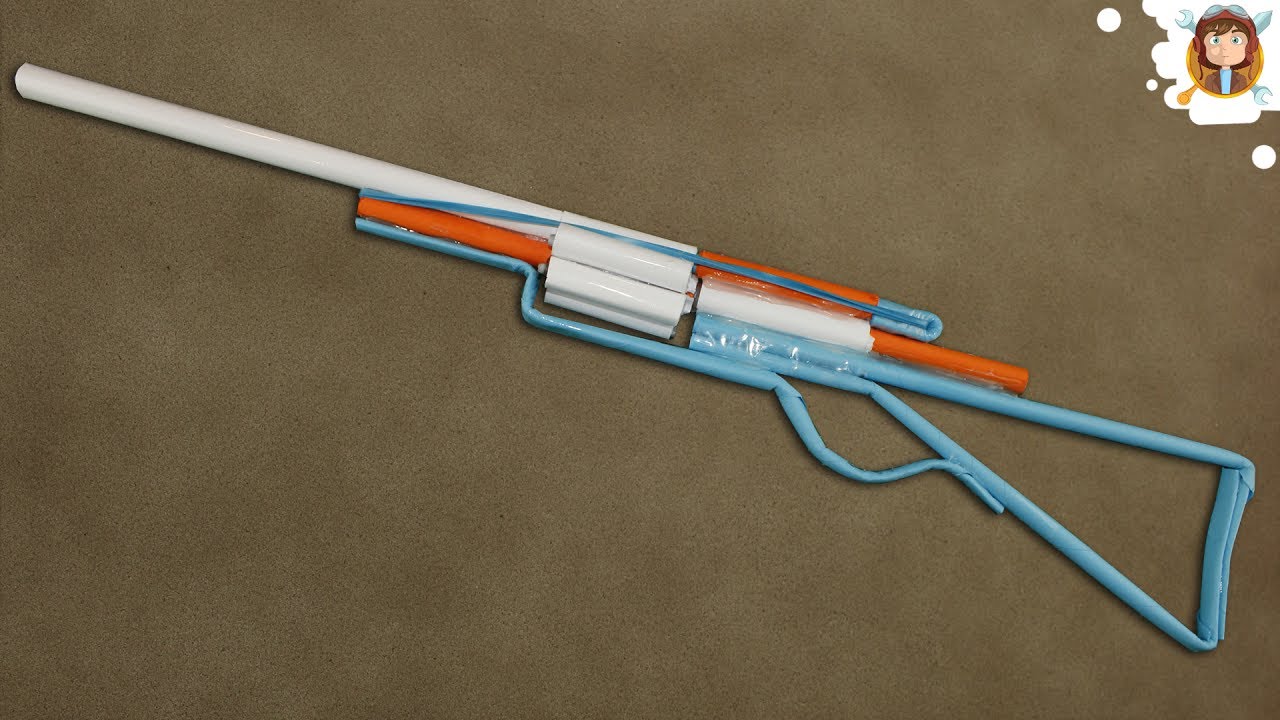 Paper Revolver / Shotgun - (Shoots paper Bullets)