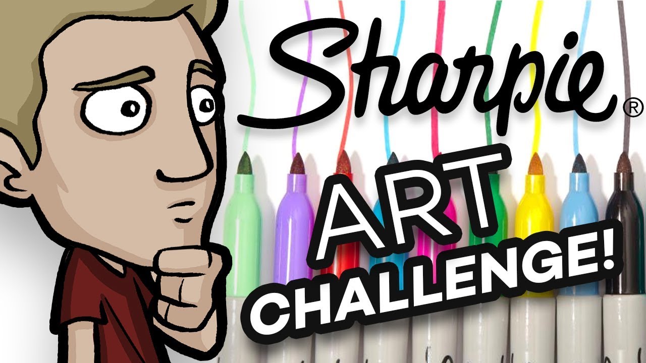 The SHARPIE ART CHALLENGE! - No sketch, Ink only!