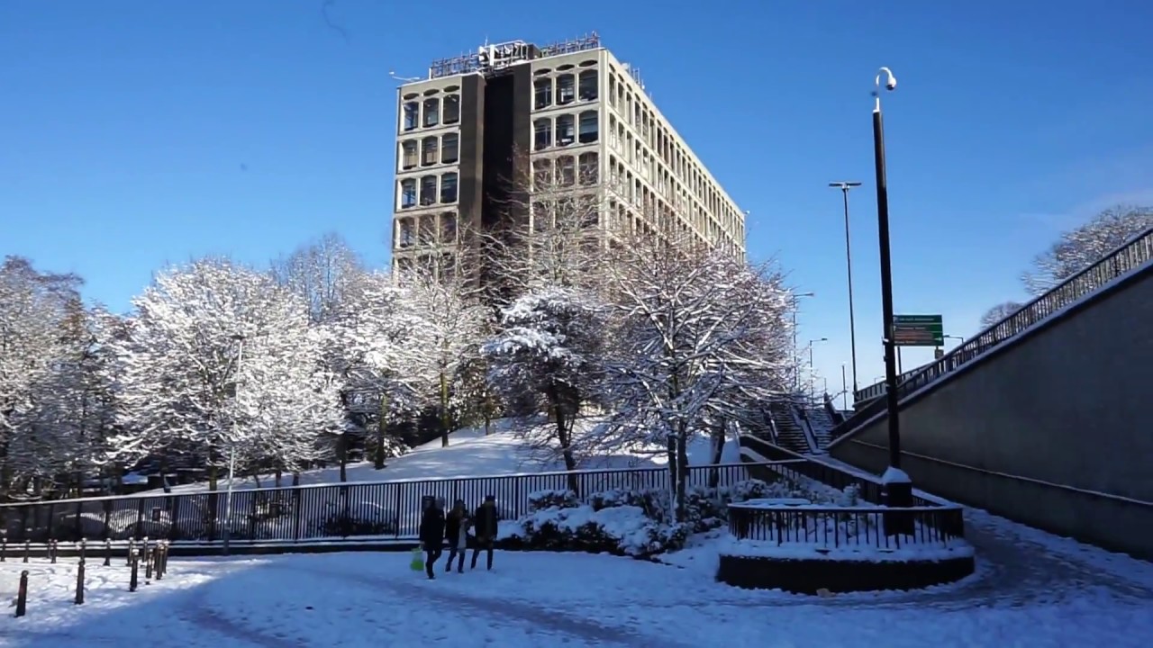 Snow in Wolverhampton UK 11th Dec 2017