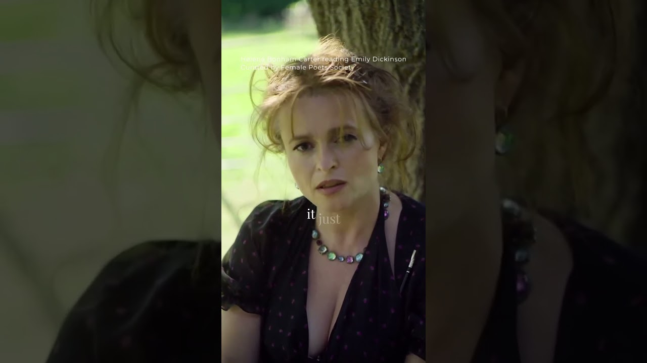 A Word is Dead by Emily Dickinson recited by Helena Bonham Carter | #poem | Helena Bonham Poetry