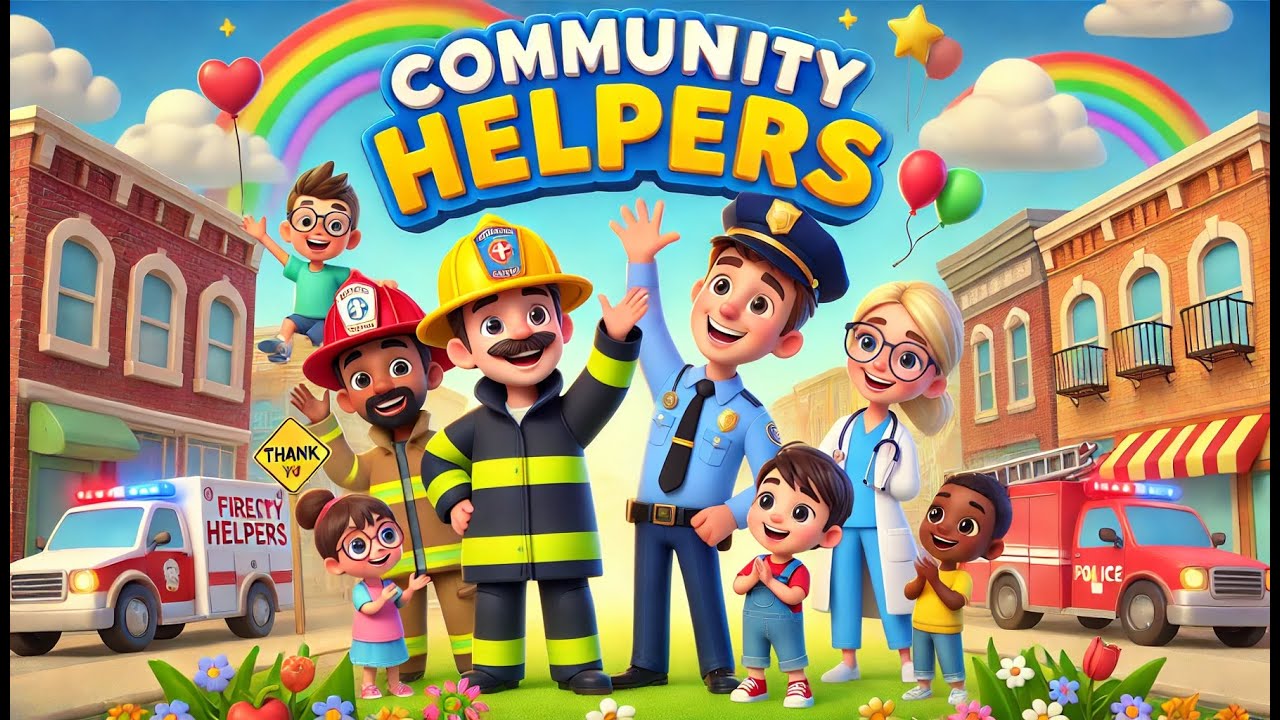 Community Helpers Song | Learn About People Who Help Us | Sing N Clap Nursery Rhymes & Kids Songs