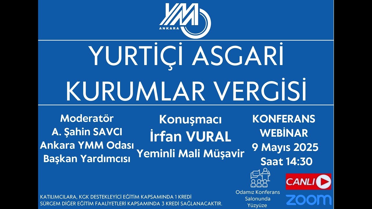 Yurtiçi Asgari Kurumlar Vergisi