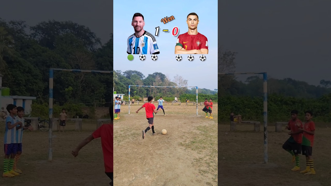 Team Messi vs Team Ronaldo CHALLENGE 