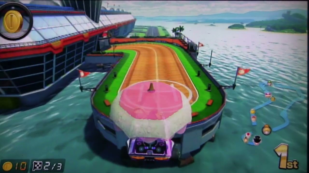 Mario Kart 8  – Star Cup: Sunshine Airpt (Peach | Woofer Pink | Wide Tires) – Clean No Commentary