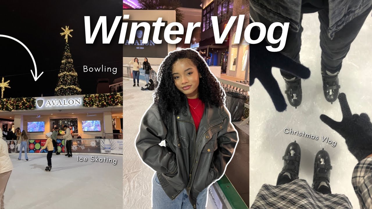 WINTER Day In My Life ❄️ Christmas, Ice Skating, Bowling