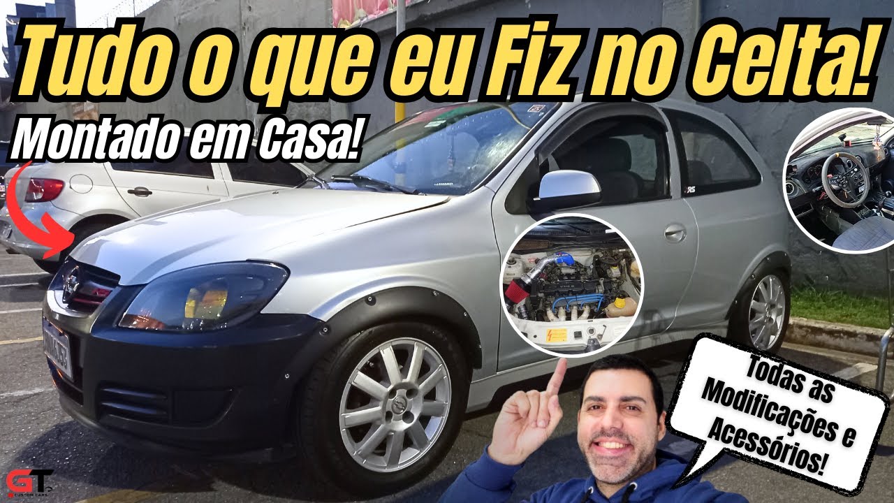 Acessórios e Modificações que Mudaram o Visual e a Potência do meu Celta 1.0 VHC-E Aspirado