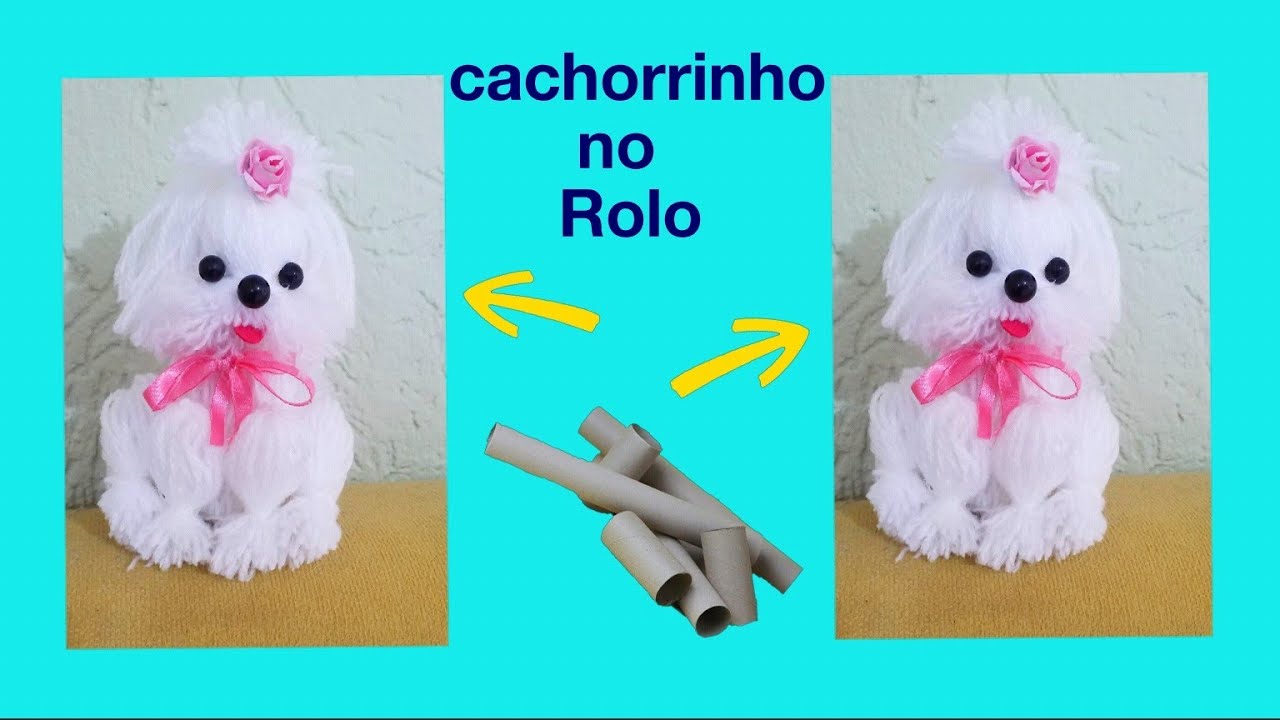 cachorrinho de lã no Rolo