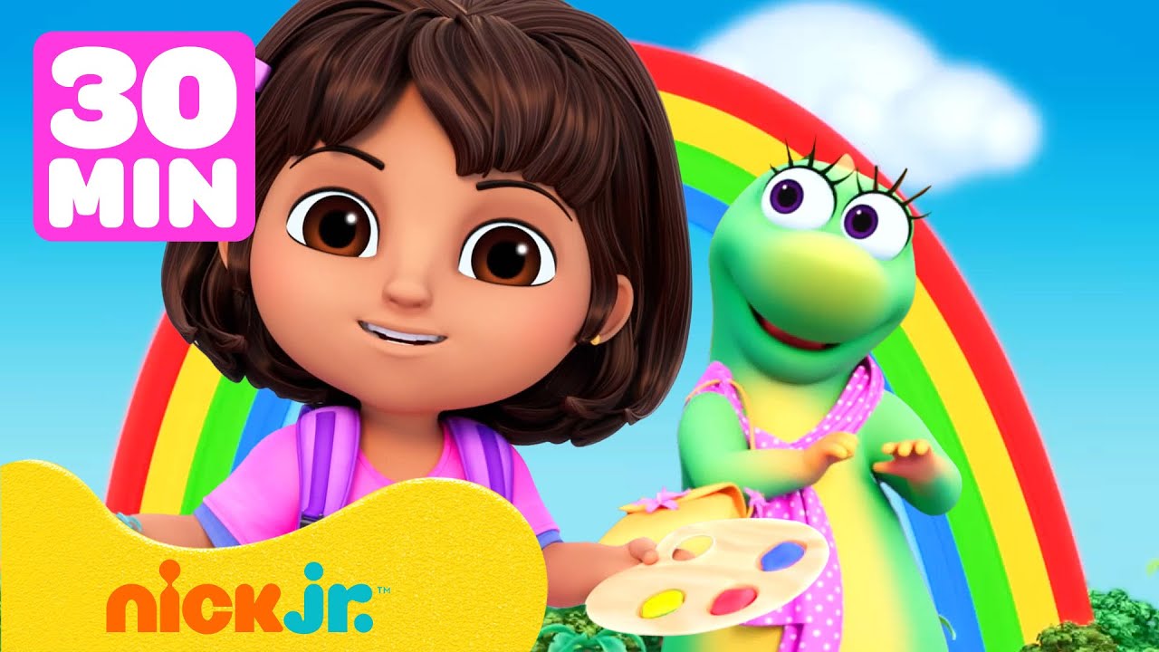 Dora | ¡Dora e Isa Encuentran Colores del Arcoíris!| Nick Jr. en Español