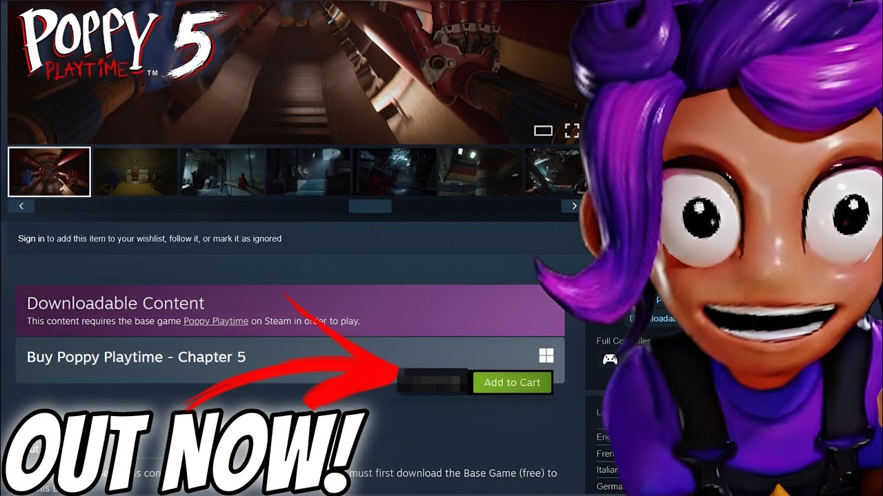 Poppy Playtime Chapter 5: ОФИЦИАЛЬНАЯ цена и время выхода игры уже доступны в Steam!