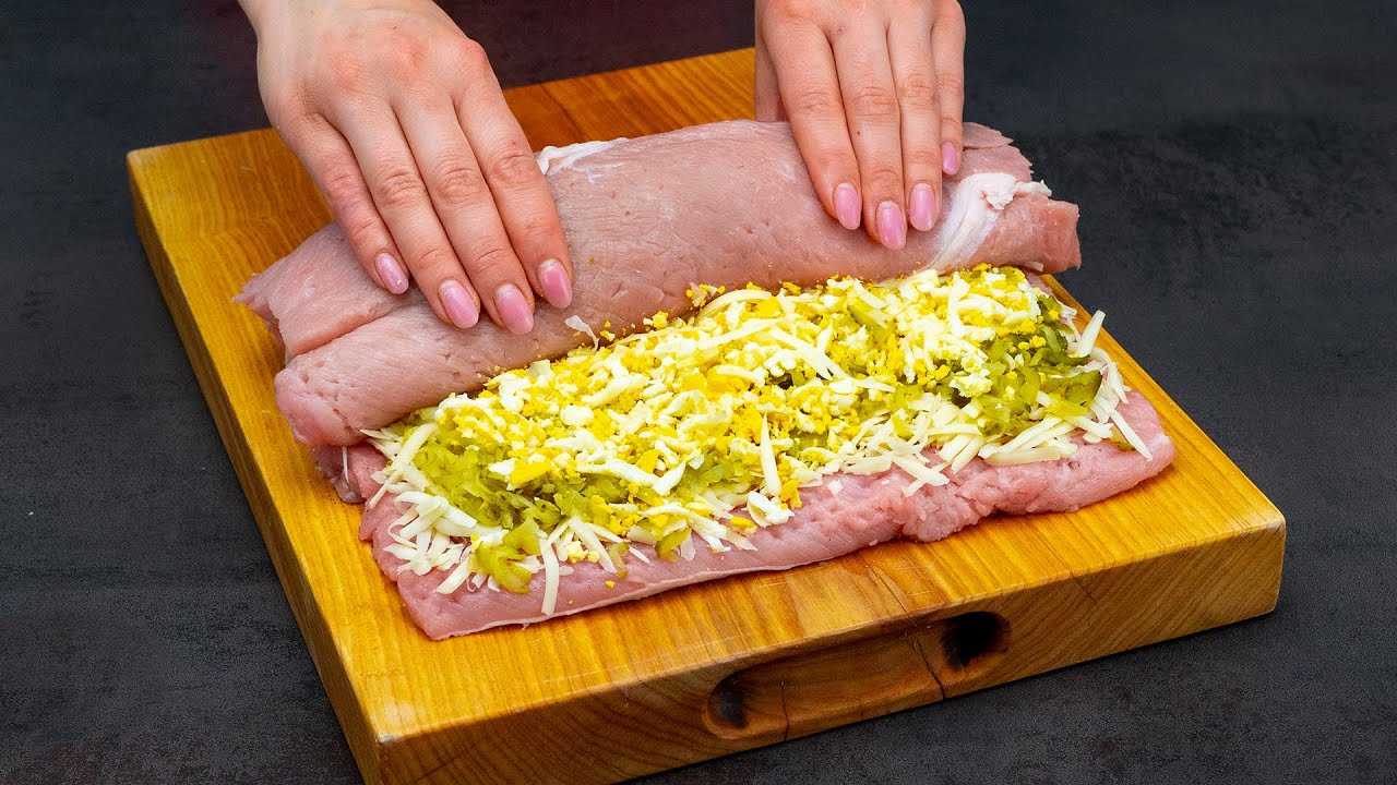 По старому немецкому рецепту. Вкусный рулет из свинины!