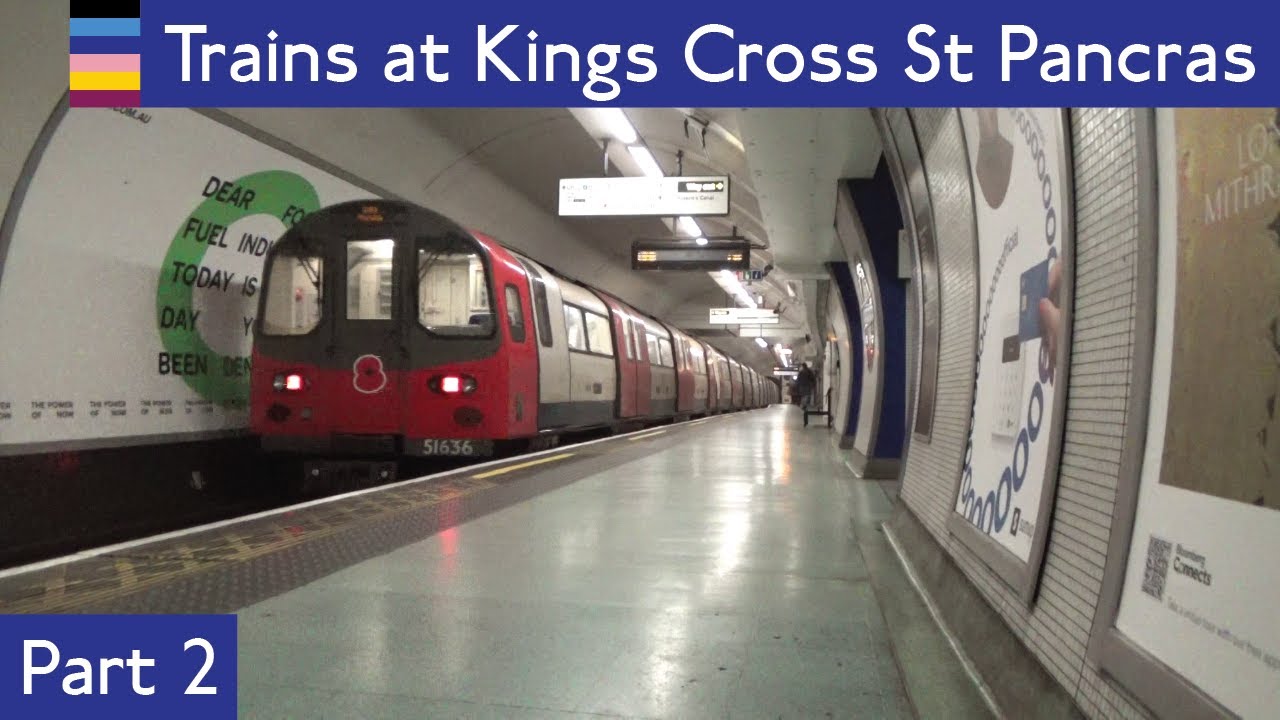 London Underground: Subsurface, Piccadilly, Victoria, Northern Line Trains At Kings Cross St Pancras