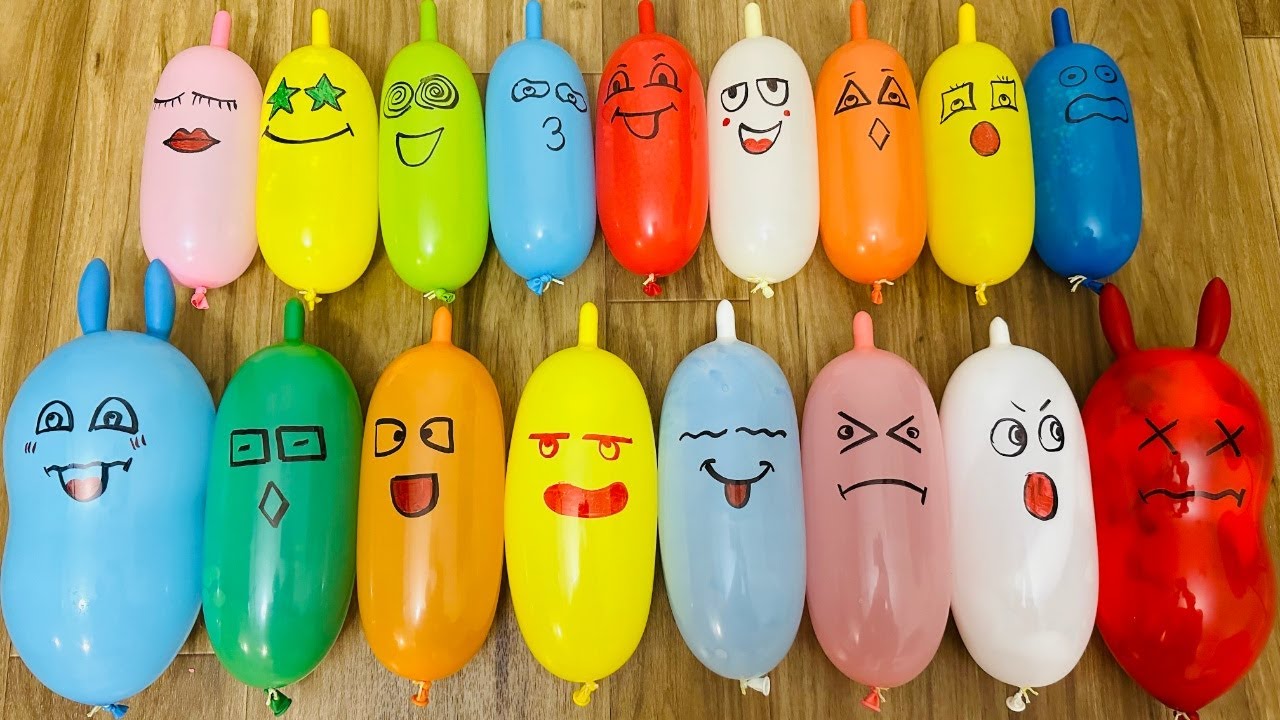The shocking secret to making hilarious slime with long balloons | Satisfying slime videos