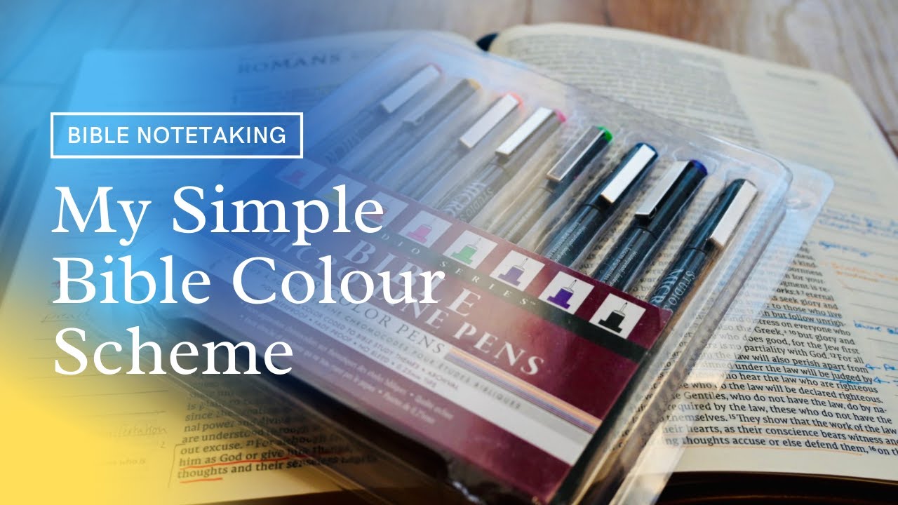 My Simple Bible Colour Scheme - Just 5 Colours