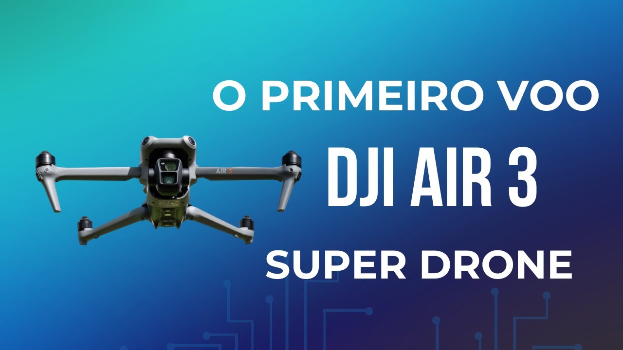 Meu primeiro voo com o DJI AIR 3 um super drone #dronefuturo