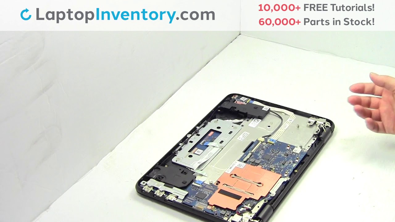 Repair Dell ChromeBook 11 3180.  Laptop Motherboard and Fan, Dismantle
