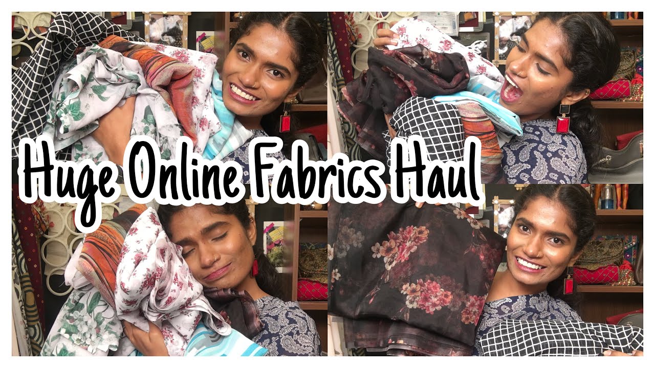 Huge Online Fabrics Haul🙈 | Revealed my surprise☺️ |Organza, Georgette, Chiffon fabrics | nayalooks