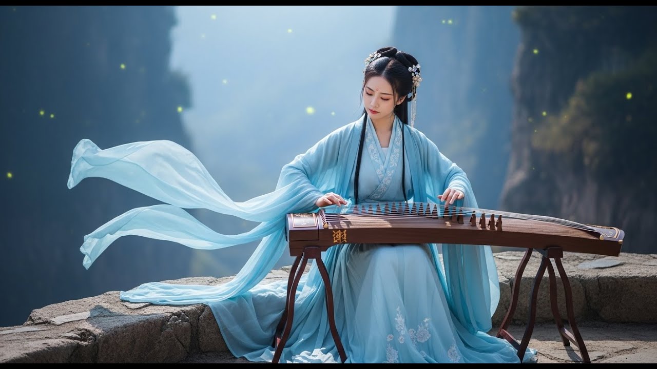 听风古调 | 松间听雨 心澈如镜 ♫山河微澜 • 古筝 笛子 • 清心轩