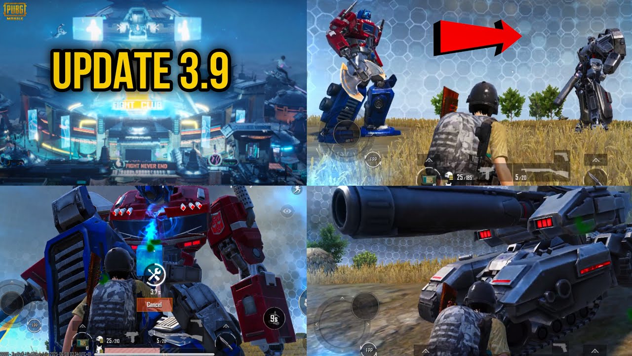 Update 3.9 မှာ တွေ့မြင်ရမဲ့ Transformer Mode အသစ် || Features အသစ် 🔥 || PUBG Mobile