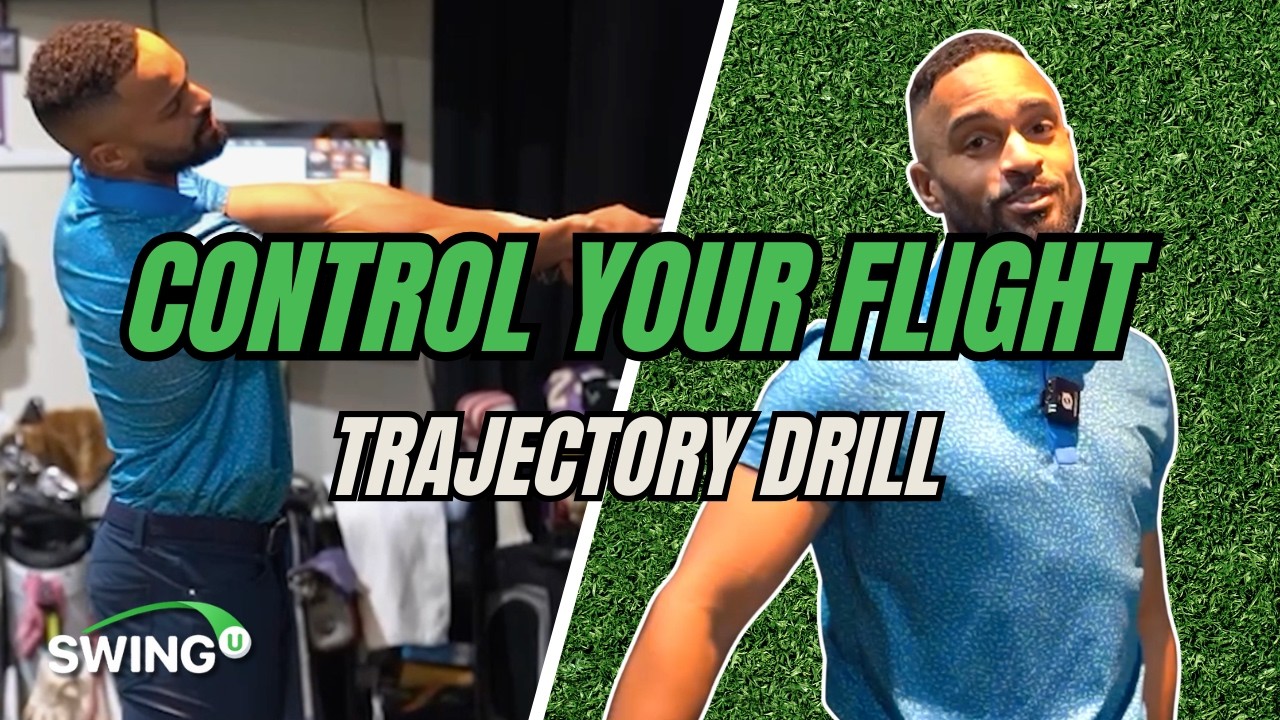 Упражнение для гольфа в межсезонье, направленное на контроль траектории полета мяча.