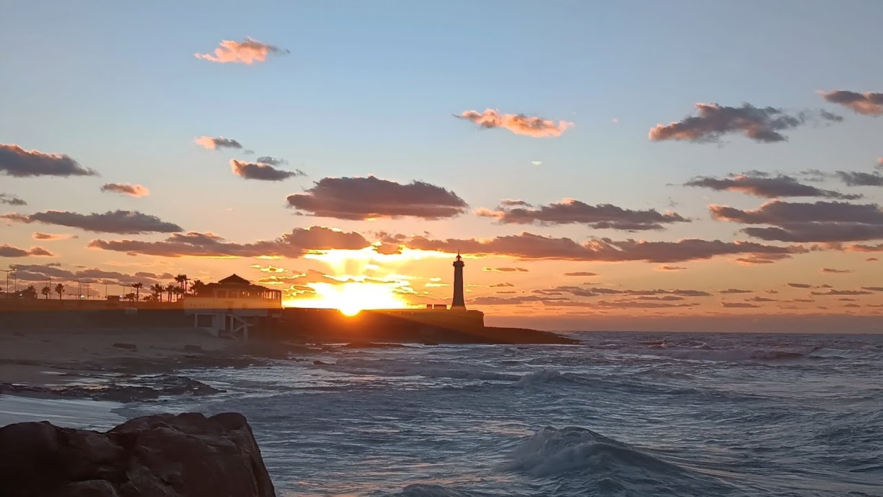 Beautiful Sunset Time-Lapse | Unedited No Copyright Video | Rabat Seaside, Morocco 🌅🇲🇦