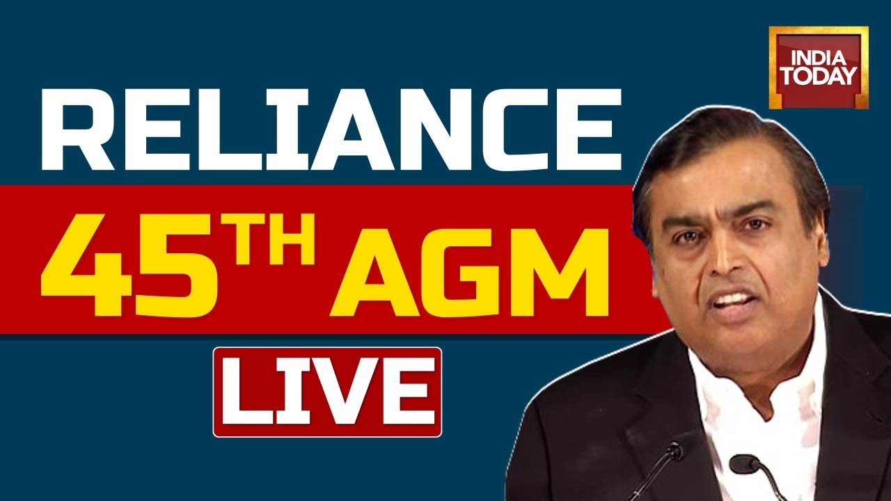 Reliance 45th AGM LIVE | RIL Jio Annual General Meeting LIVE Updates | Mukesh Ambani | India Today