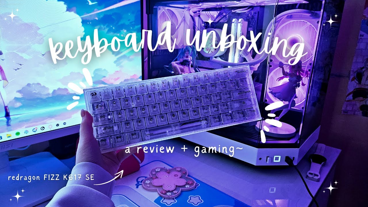 Unboxing a New Keyboard! - Redragon Fizz K617 SE Transparent Keyboard