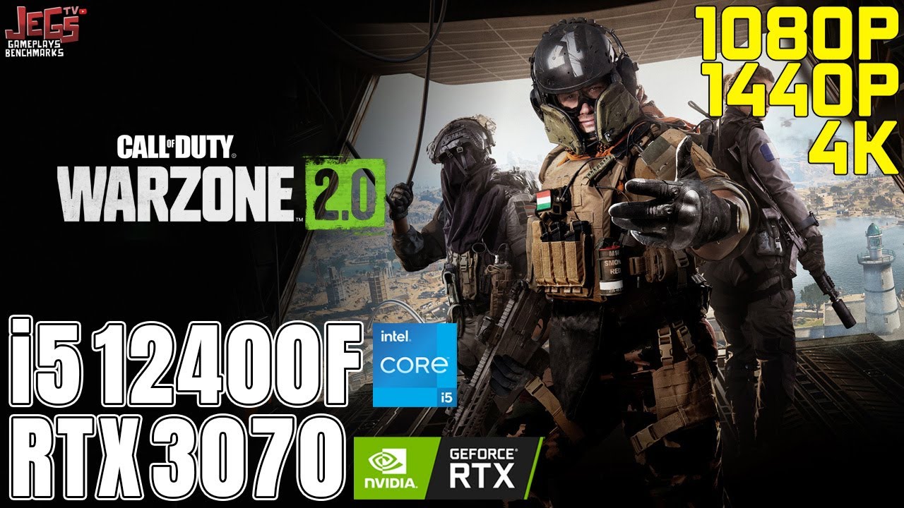 Call of Duty: Warzone 2.0 | i5 12400F + RTX 3070 | 1080p, 1440p, 4K benchmarks!