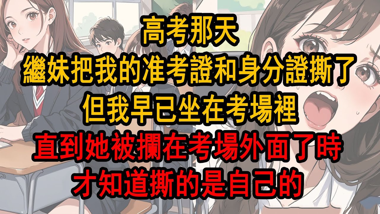 高考那天，繼妹把我的准考證和身分證撕了，可我早已坐在考場裡，直到她被攔在了考場外面時，才知道撕的是自己的