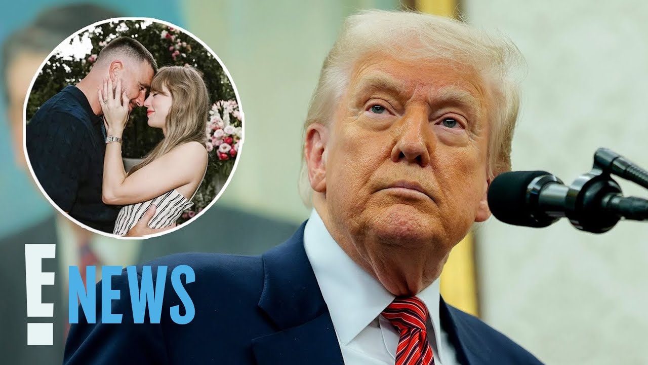 Реакция Дональда Трампа на помолвку Тейлор Свифт и Трэвиса Келси | E! News