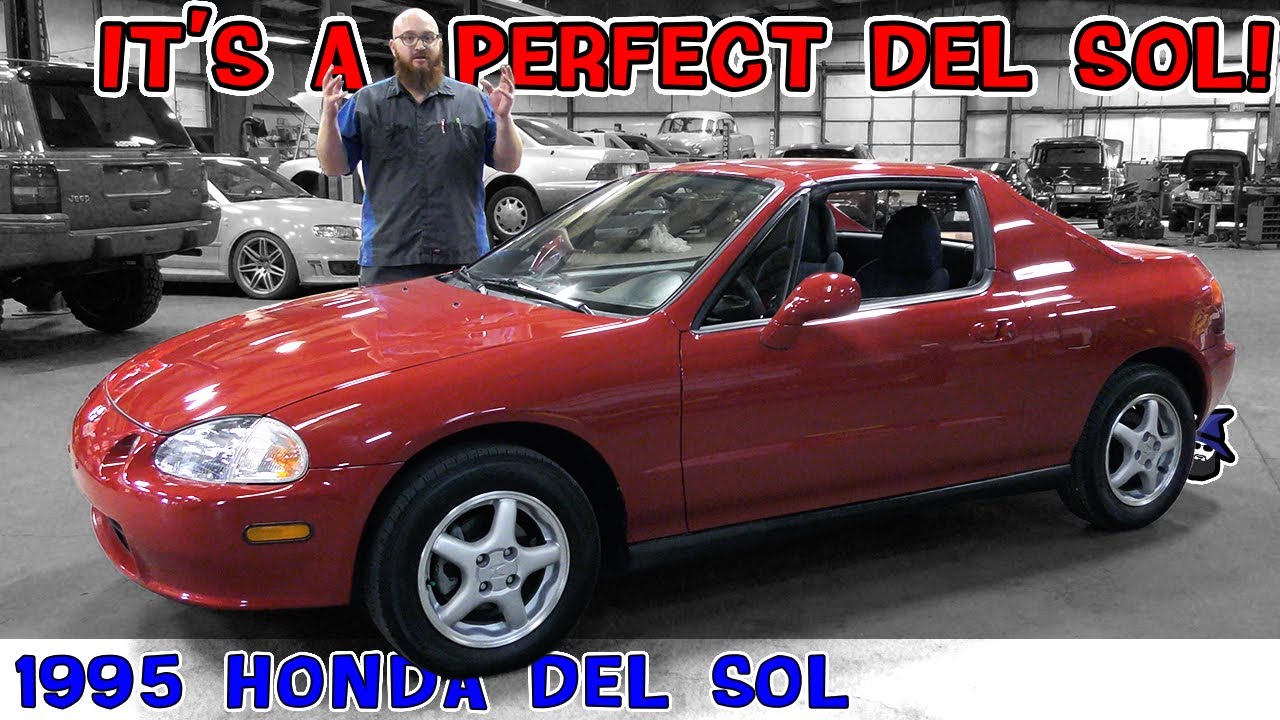 A true time capsule! Rare to see a '95 Honda Del Sol in such perfect condition. CAR WIZARD is in awe