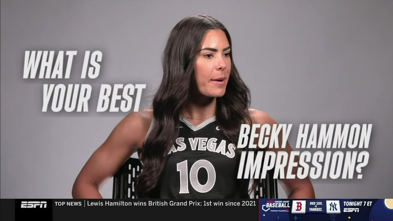😂 Becky Hammon Impression: A'ja Wilson, Kelsey Plum, Chelsea Gray, Jackie Young. Las Vegas Aces WNBA