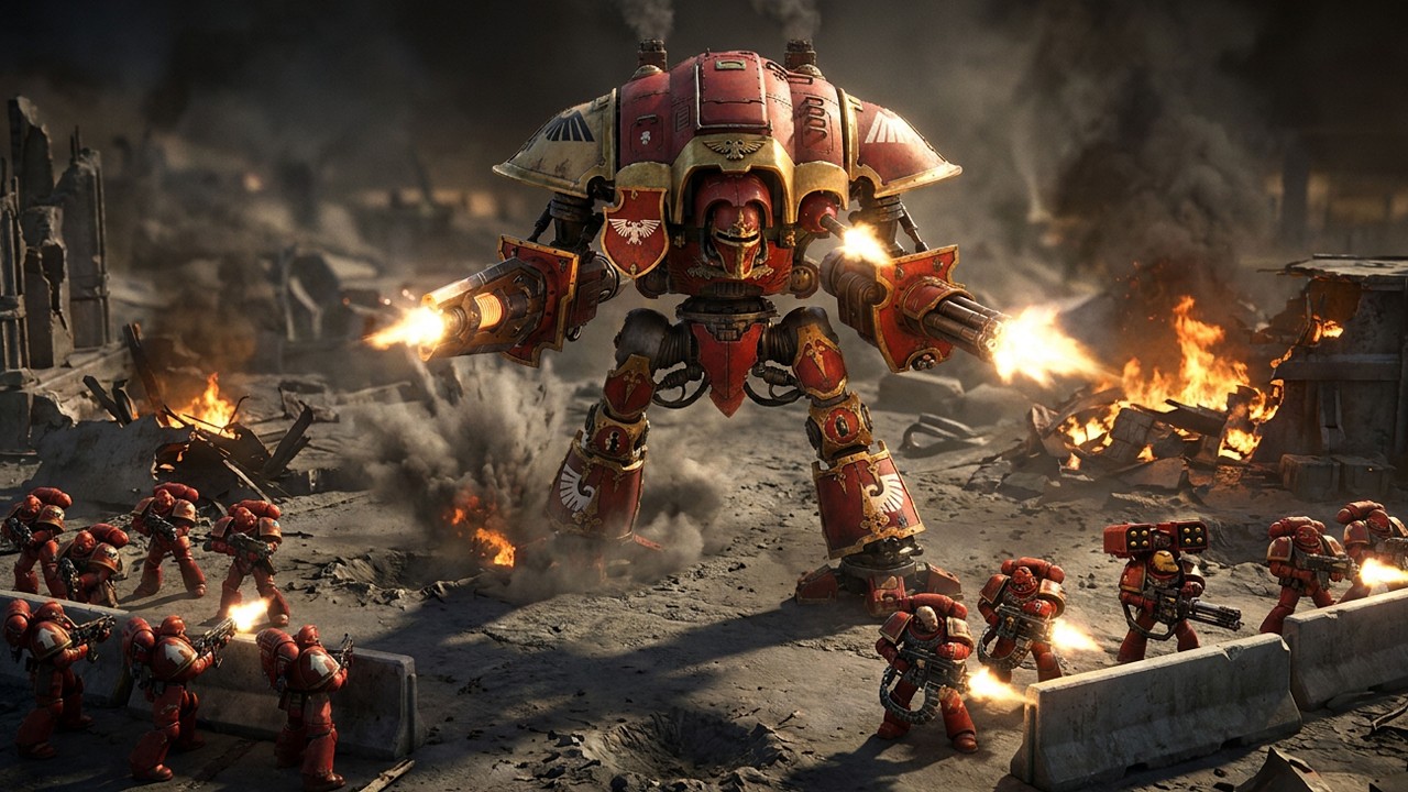 Space Marines vs Eldar - No Limit Mod - Massive Battle - Warhammer 40K Dawn Of War 3